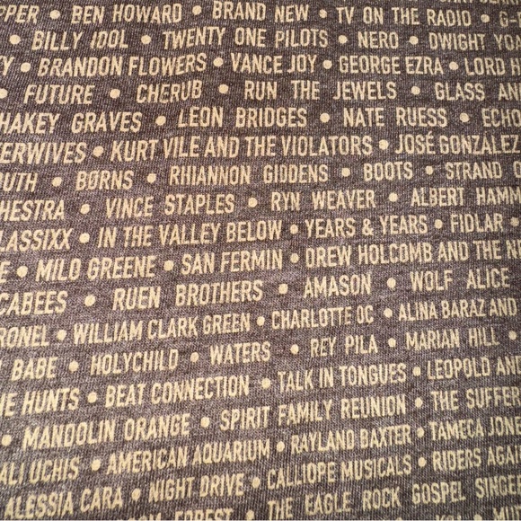 ACL Music Festival 2015 Official Artist Lineup T-Shirt: Adult Medium:Concert Tee - Picture 4 of 7
